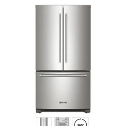 New KitchenAid 36 Inch Freestanding Counter-Depth French Door Refrigerator