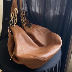 Michael Kors Brown Pebble Leather Bag