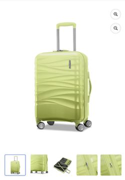 Brand New American Tourister Cascade 20-Inch Carry On Hardside Luggage with Spinner Wheels - Frozen Matcha