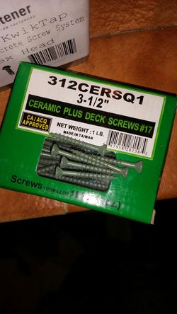 Deck screws 1lb boxes
