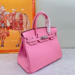 Hermès Birkin 30 Rose Confetti Epsom Palladium Hardware