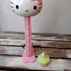 Hello Kitty PEZ Dispenser and small jewelry container