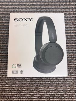 Sony WH-CH520 Wireless On-Ear Bluetooth Headphones with Microphone, Black Comfortable Lightweight Design, Up to 50 Hrs Battery with Quick Charging, Mu