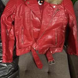 Red Biker Jacket 