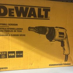 DEWALT DW255 HEAVY-DUTY VARIABLE SPEED DRYWALL SCREWDRIVER, REVERSIBLE