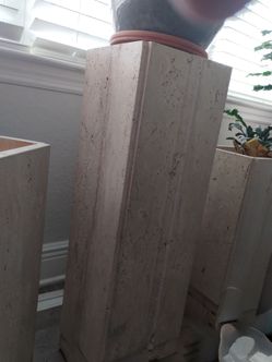 Marble planter 3' tall