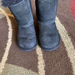 Ugg Kids Boots Size 7C Black