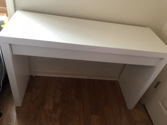 Malm white top dressing table