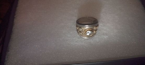 Vintage Michael valentuini 925 ring with 18k plated ring