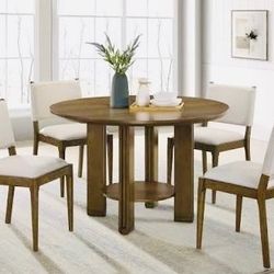 ROUND DINNING SET 5PC (47.25DIAX 30” H) (AVAILABLE IN COUNTER-HEIGHT & RECTANGULAR) 