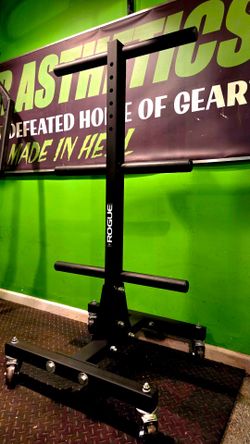 ROGUE FITNESS OLYMPIC WEIGHTS RACK PLATE TREE WITH WHEELS