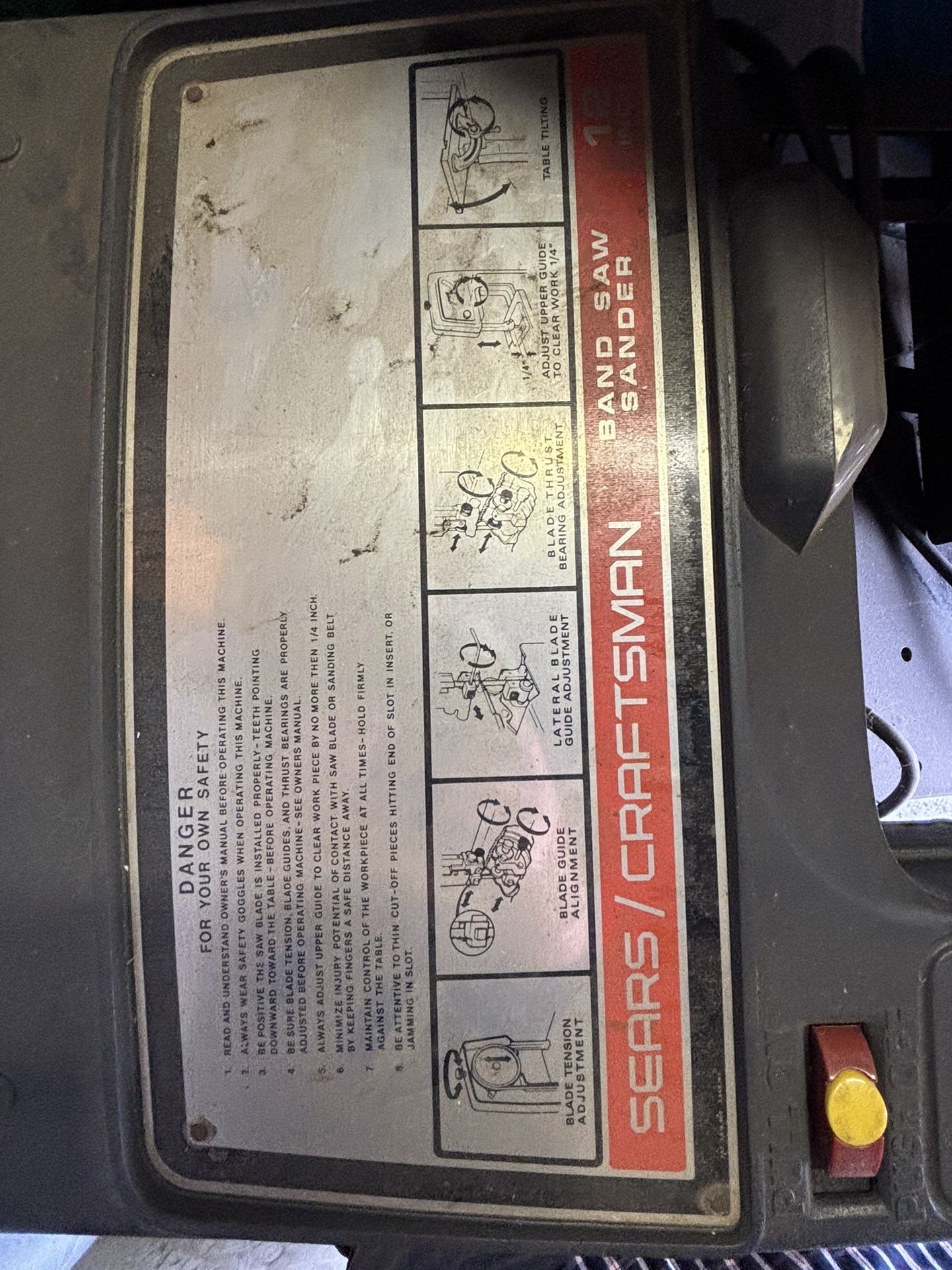 Craftsman Band Saw And Sander