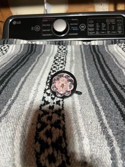 Pink rose bicycle bell
