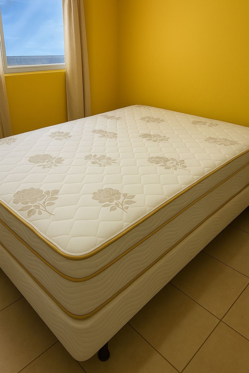 New Queen Mattress And Box Spring 2pc Bed Frame Is Not Included