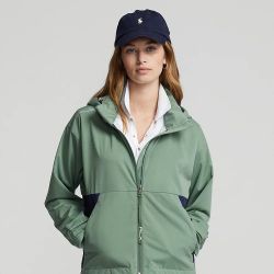 RLX Ralph Lauren Golf Packable Water-Repellent Hooded Jacket M Green RETAIL $268
