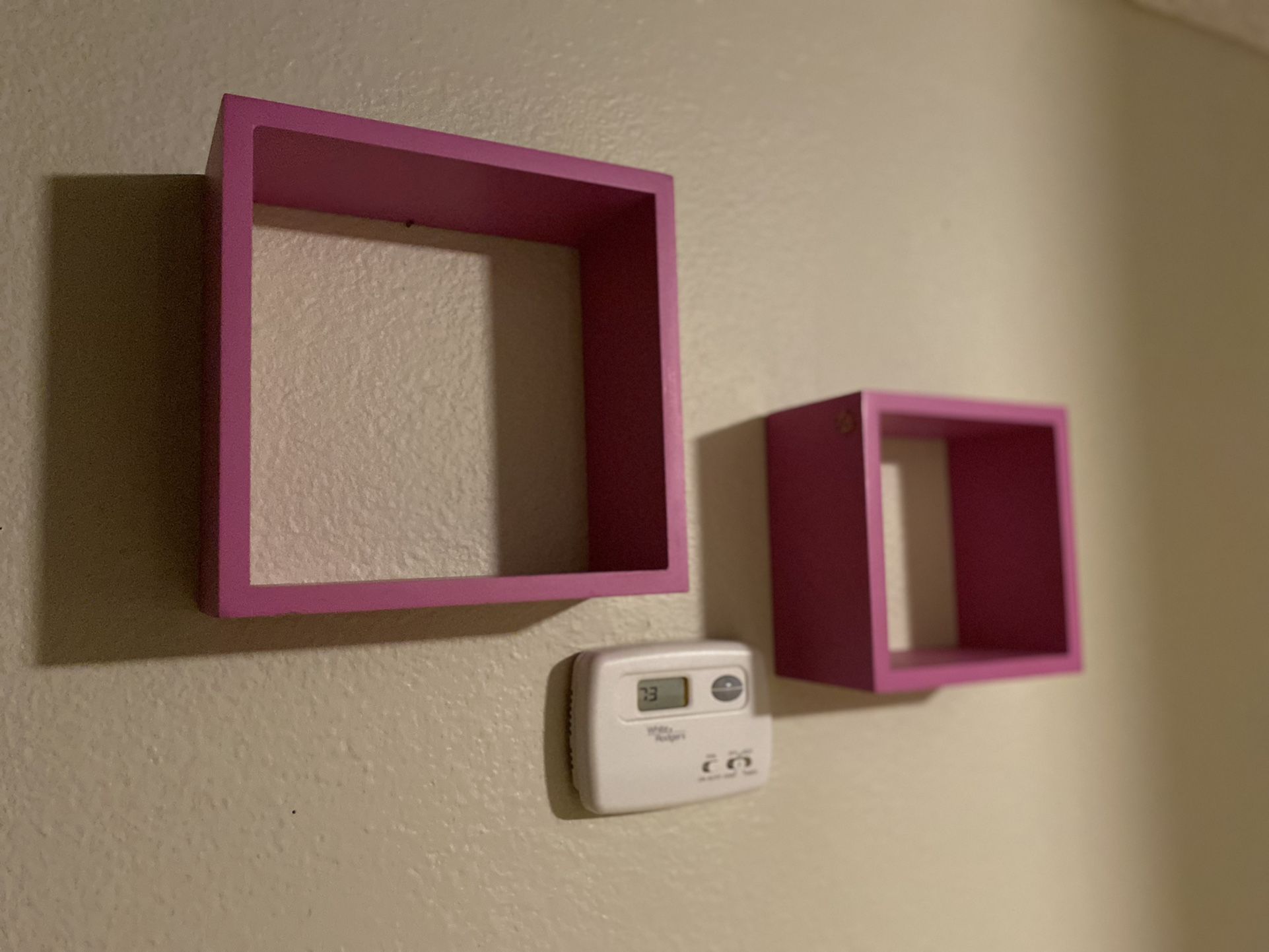 Pink Wooden Shelves