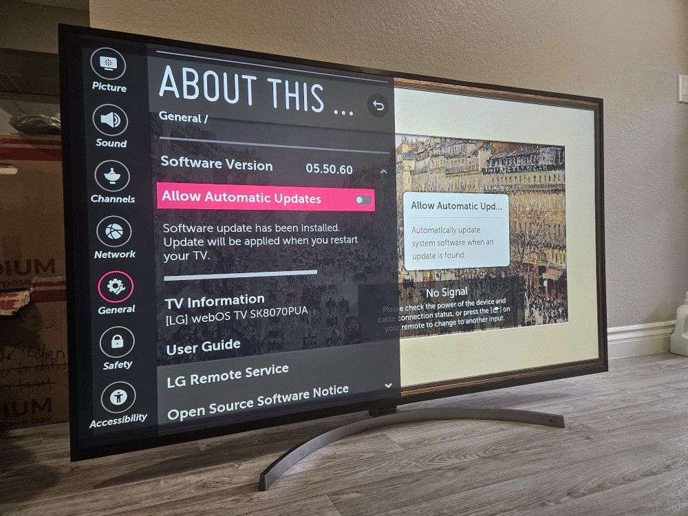 75" LG 4K Ultra HD TV w/ThinQ AI