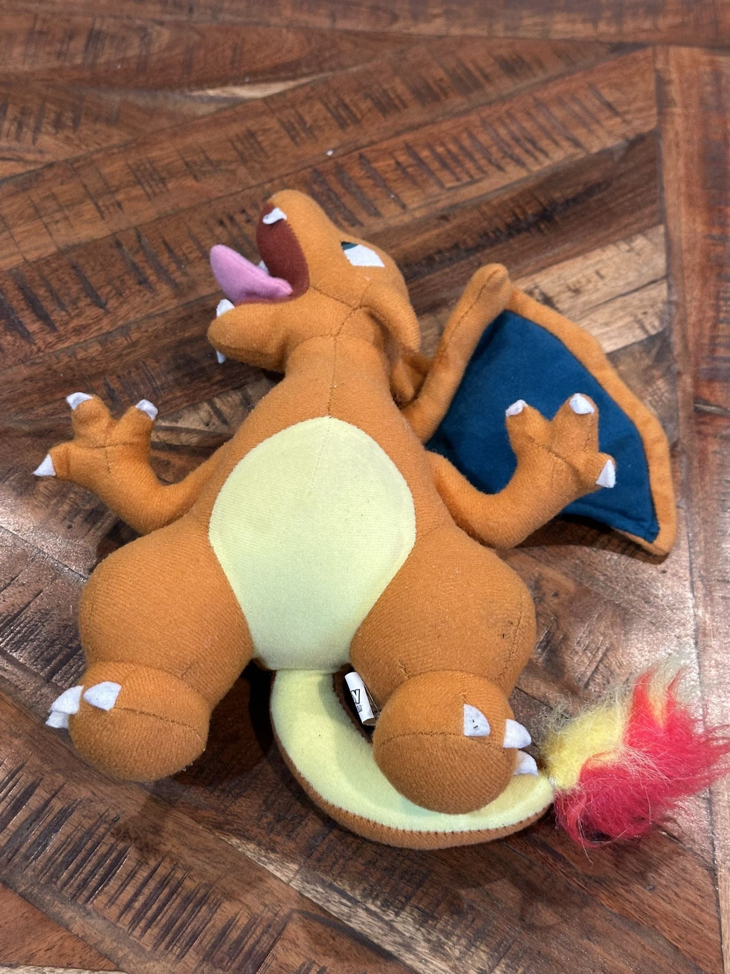 Vintage 1999 Nintendo Pokemon Charizard 9 Inch Plush Stuffed Toy Play by Play