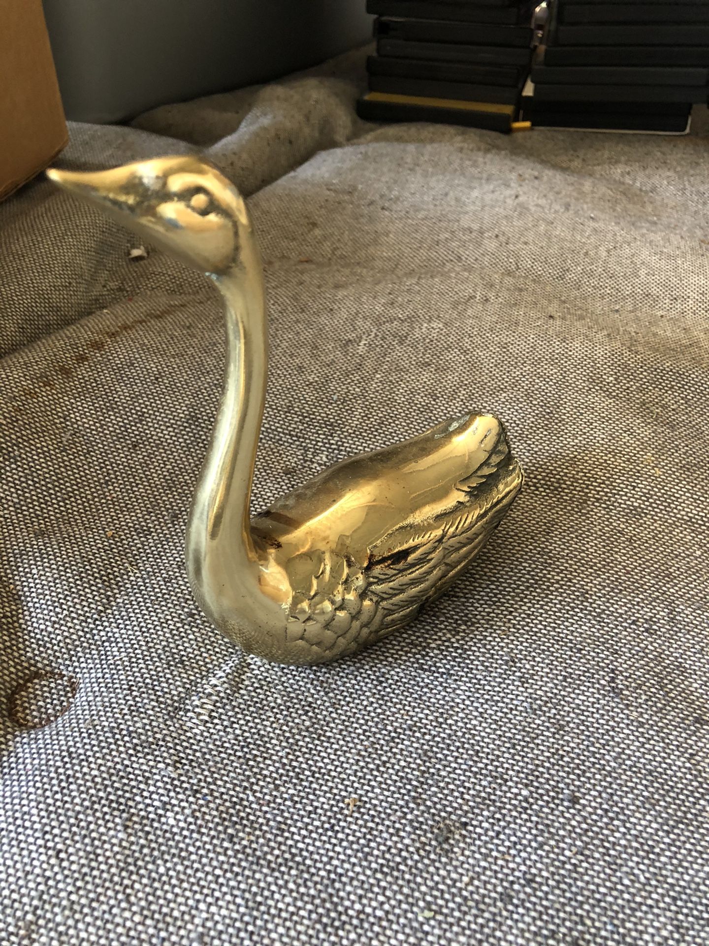 Brass Swan Figurine