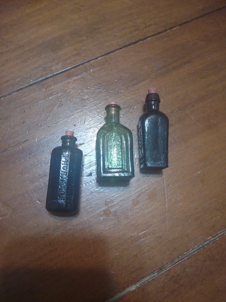 Vintage Miniature Glass Bottles