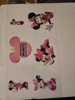 Minnie Mouse Pink UV Sticker