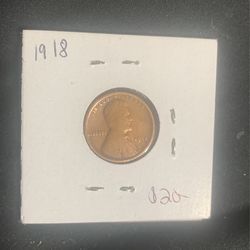 1918 Penny (No Mint Mark)