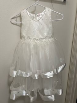 Girl Girls White Dress 5T
