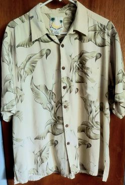 Banana Cabana Silk Shirt - XL