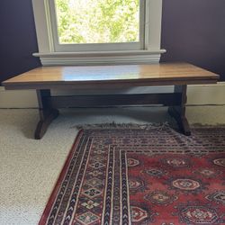 Oak Trestle Mission Coffee Table 