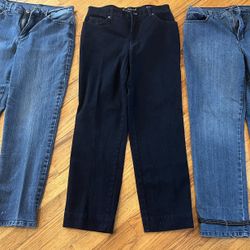 Bundle of 3 size 10 Jeans with bling on pockets 