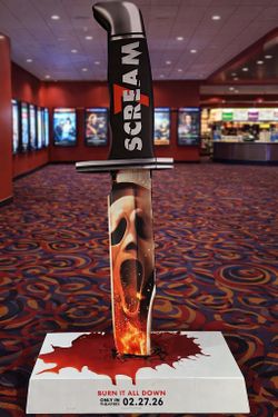 Scream 7 Movie Theater Standee