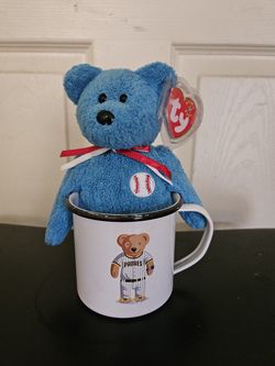 Padres Small Tin Mug & Baseball Beanie Baby