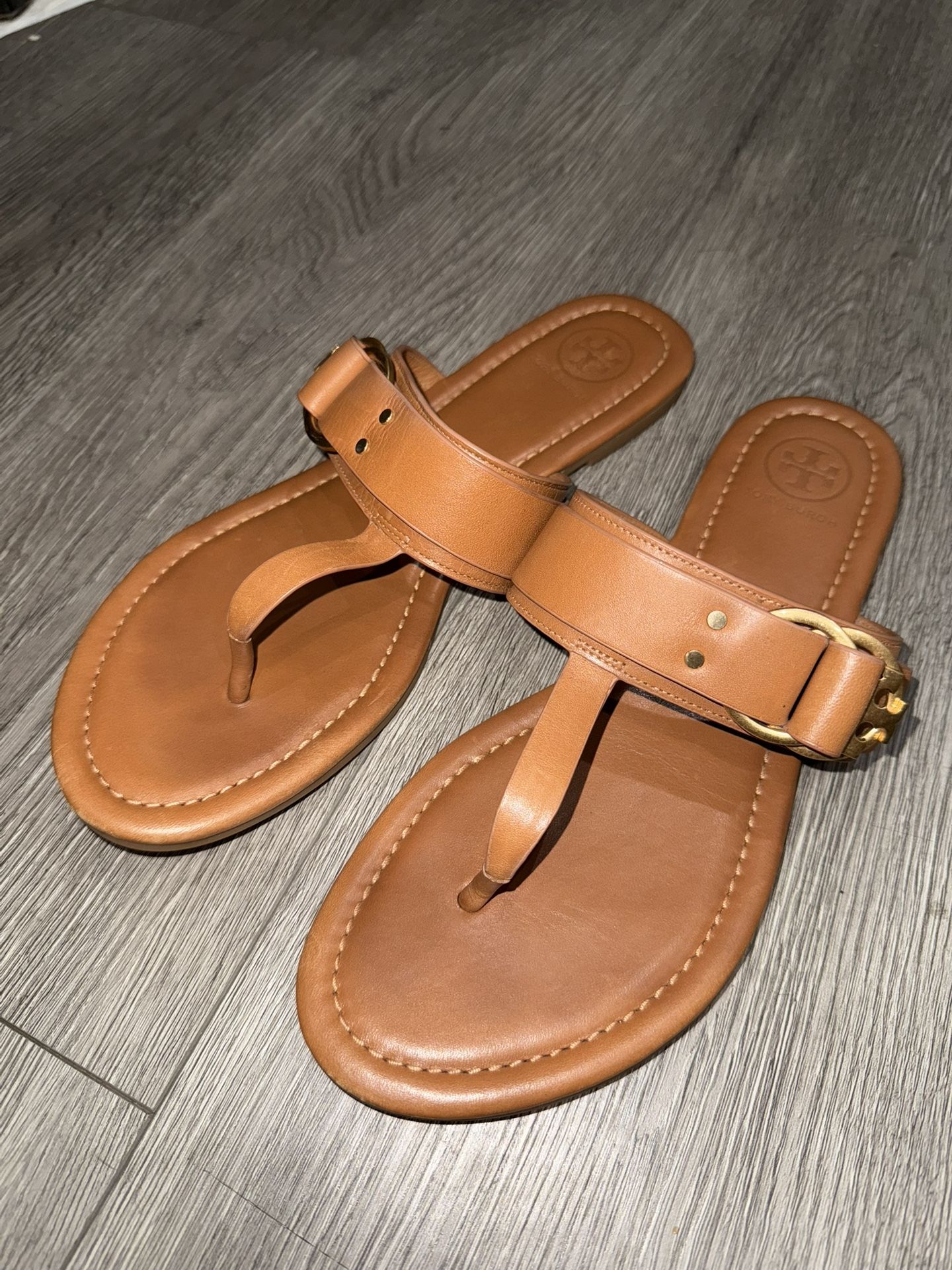 Tory Burch Brown Marsden Flat Thong Size 7.5