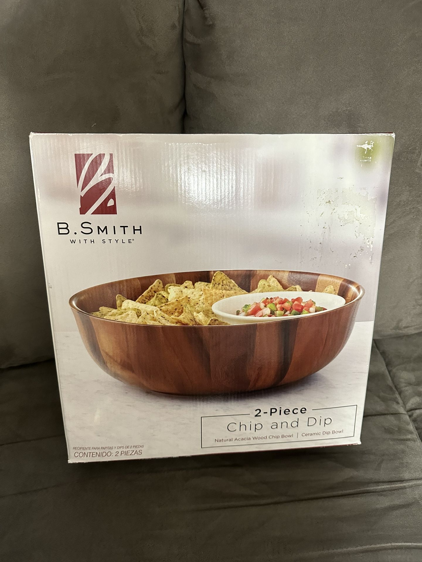 BRAND NEW 2 PIECE CHIPS AND DIP BOWL