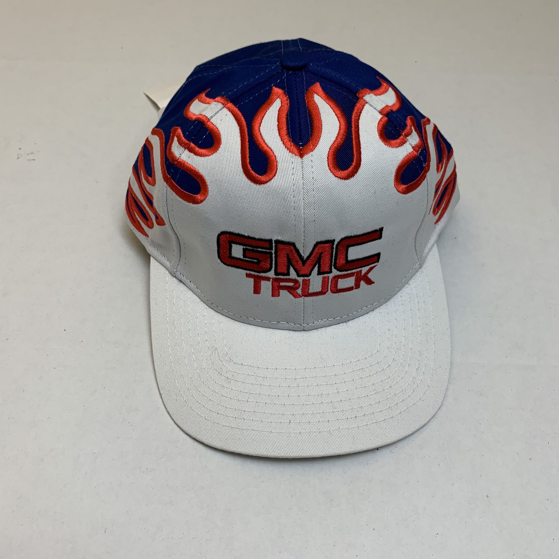 Vintage gmc truck hat with flames