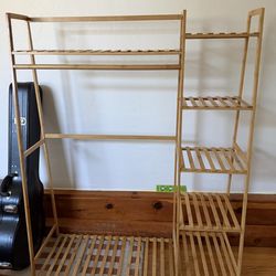 Bamboo storage shelf / clothing rack