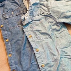 Denim Button-Up Shirt