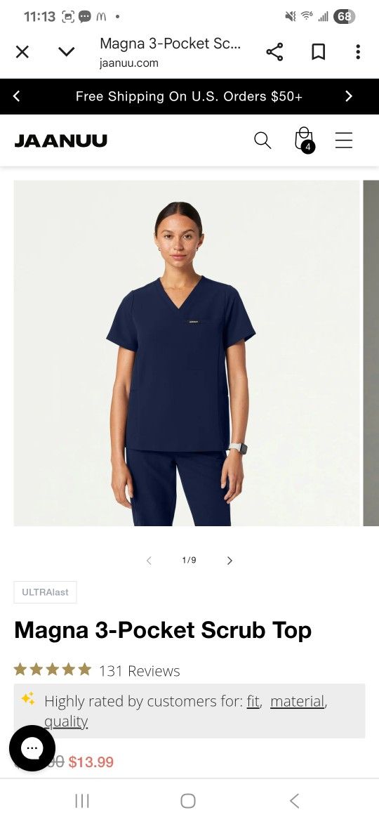New Jaanuu Plus Size Scrubs-3 sets