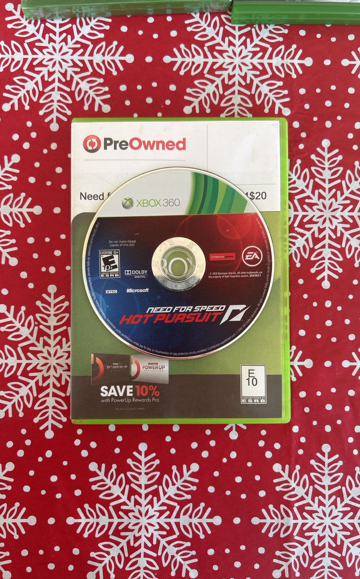 Xbox 360 Need For Speed Hot Pursuit