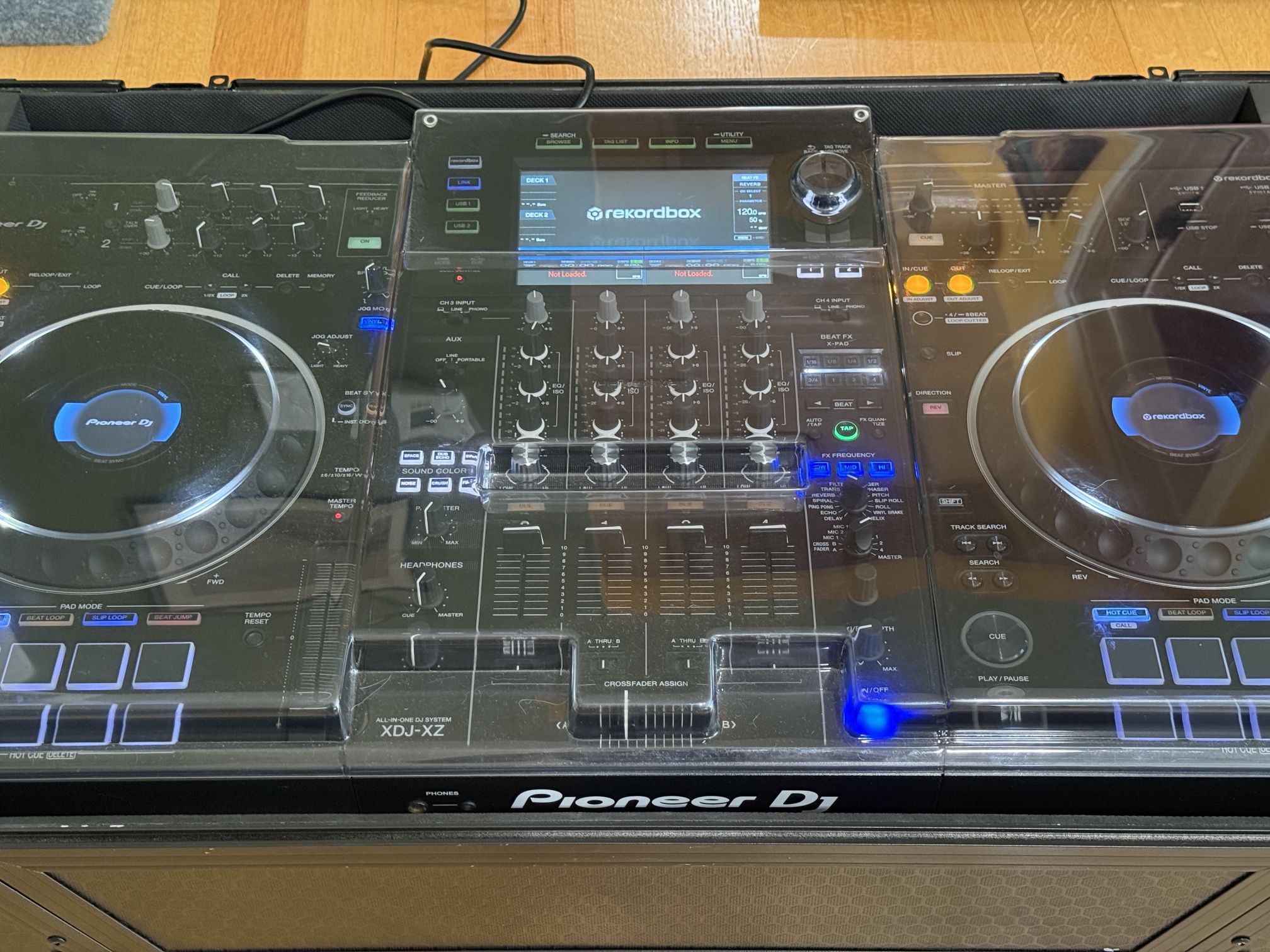 Pioneer XDJ-XZ with ProX Case and Decksaver