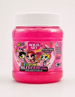 Imported Aqua Net Kids Powerpuff Girls Glitter Hair Gel Pink