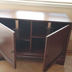 Beautiful chest style solid wood entertainment cabinet