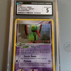 Xatu Ex Deoxys Revers Holo CGC 5 