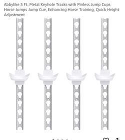 Metal Keyhole Tracks with Pinless Jump Cups Horse