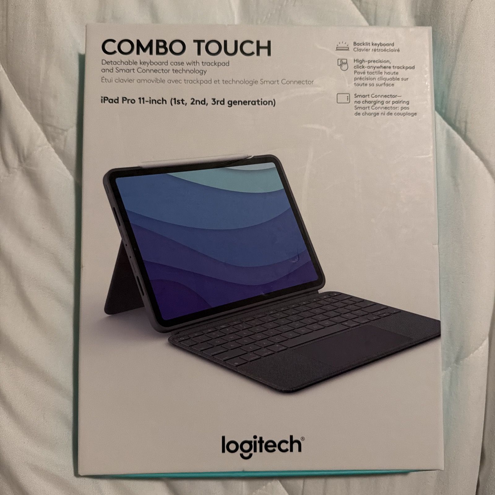 Logitech Combo Touch Keyboard For iPad Pro 1st, 2nd, 3rd, 4th Generation 