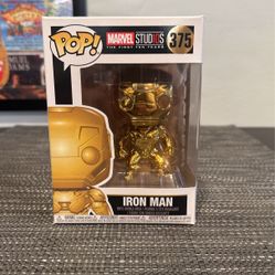 Disney Marvel Studios The First Ten Years Iron Man Gold Pop Figure Bobble-Head