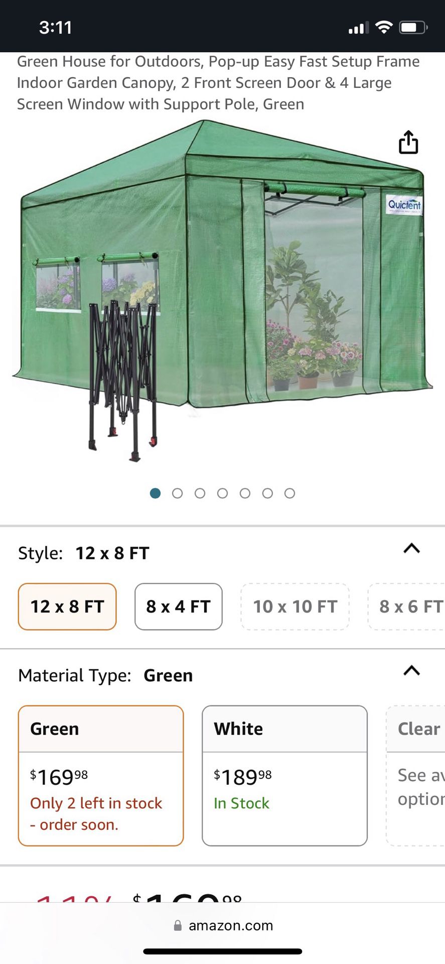 10x10ft Green House
