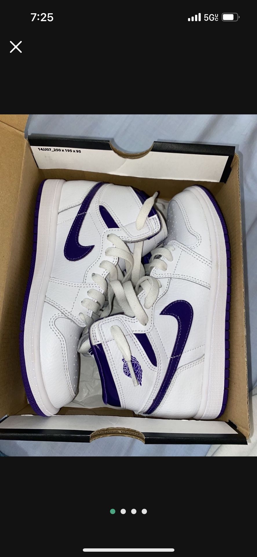 Jordan 1 Metallic Court Purple