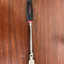 3/8" Drive Dual 80® Technology Soft Grip Long Handle Flex-Head Ratchet (Red)