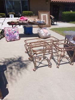 Table set w/ glass top (no glass for coffee table